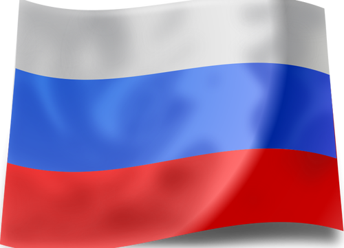 Flaga Federacji Rosyjskiej wektor clipart