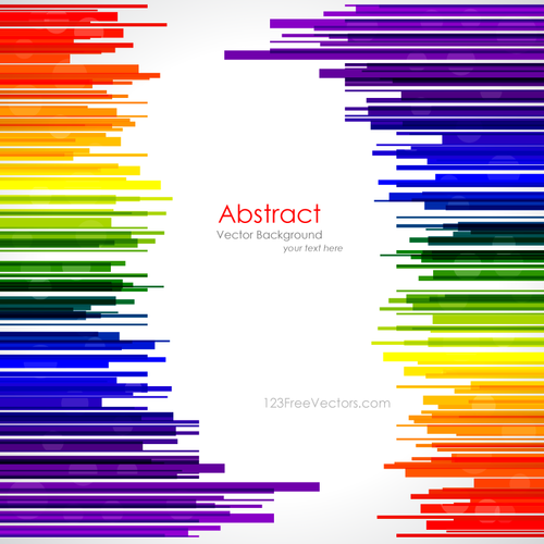 Abstrait arc-en-ciel Stripes