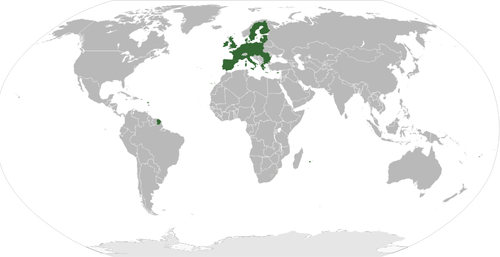 Europa en una ilustración de vector de Caritas en el mundo