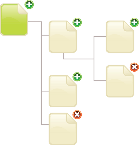 Vektor image av filen strukturdiagram