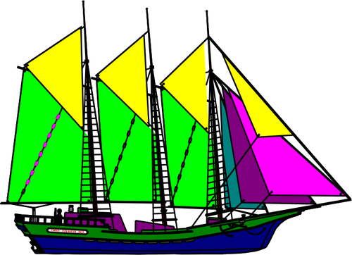 Velero de colores