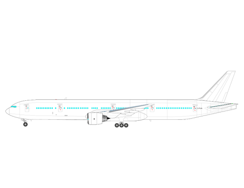 Boeing 777 Vector Graphics