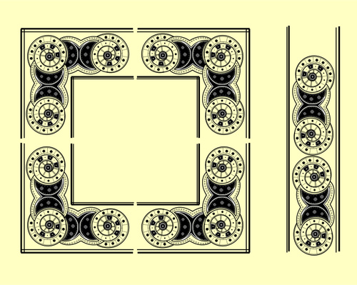 Vektor-Bild des Calestial-Dekoration-Frames