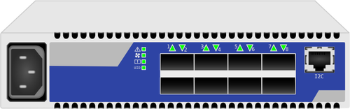 Mellanox IS5022 8 बंदरगाहों वेक्टर ड्राइंग