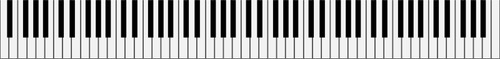 Vector de teclas del piano