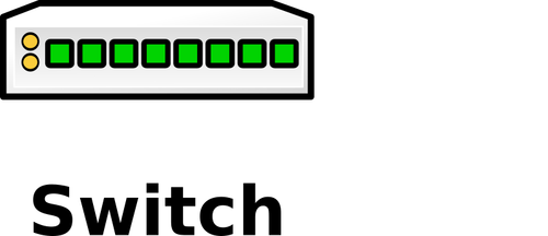switch 8 porturi pictograma