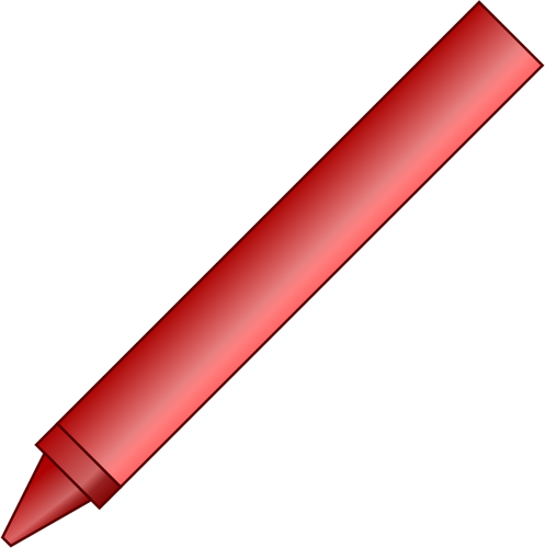 Image vectorielle crayon rouge