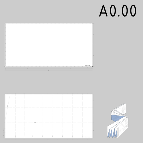 A0.00 sized technical drawings paper template vector image