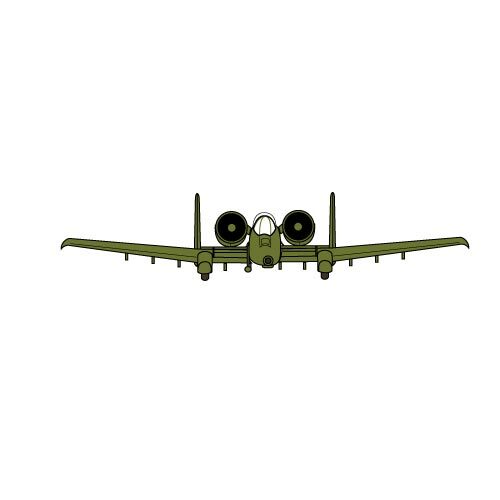 Aereo militare A-10 vector ClipArt