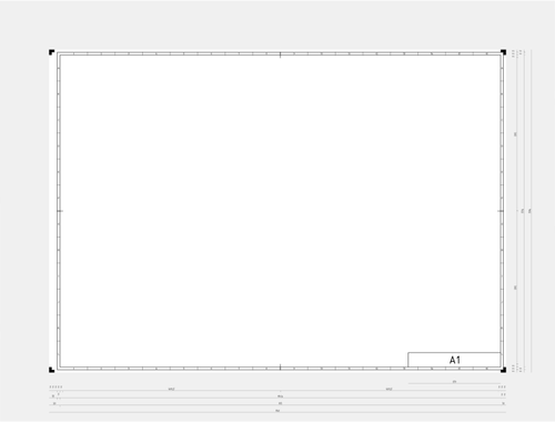 DIN A1 模板矢量绘图