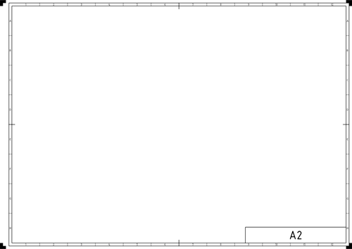 DIN A2 页面模板矢量图形