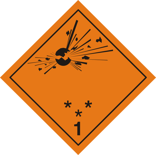 Ikona materiałów wybuchowych