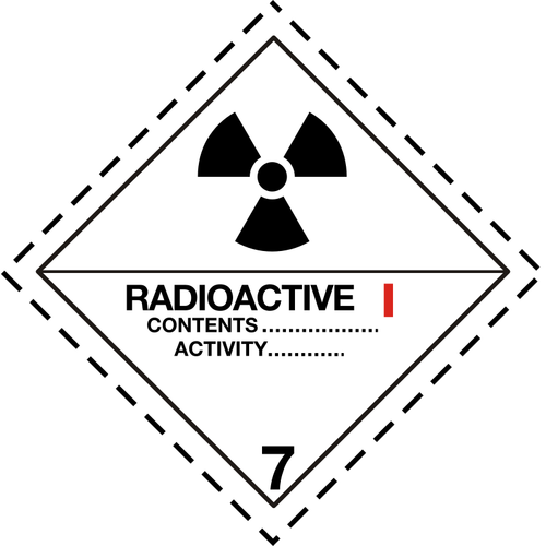 Radioactive pictograph