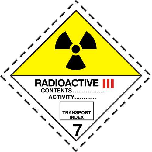 Radioaktywnych zarządu symbol