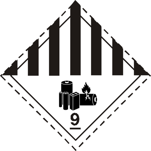 Lithium iontová baterie symbol