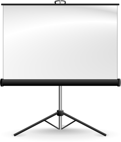 Imagen de vector de la pantalla de proyección portátil