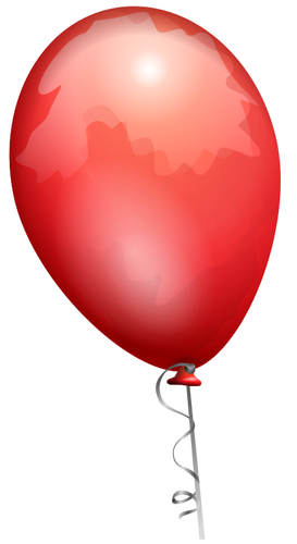 הבלון האדום בתמונה וקטורית