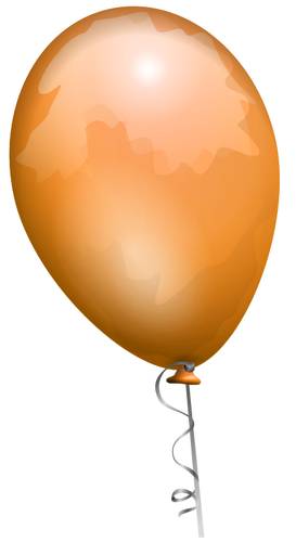 オレンジ色の風船のベクトル画像