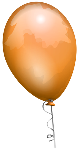 Orange Ballon-Vektor-Bild