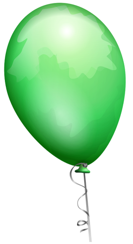 Grüner Ballon-Vektor-Bild