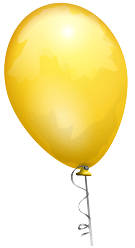 Gul ballong vektor image