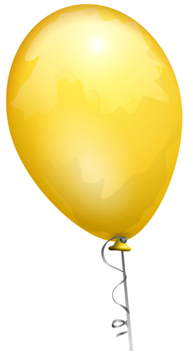 Vector de la imagen del globo amarillo