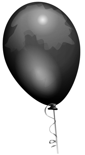 Dibujo vectorial de globo negro