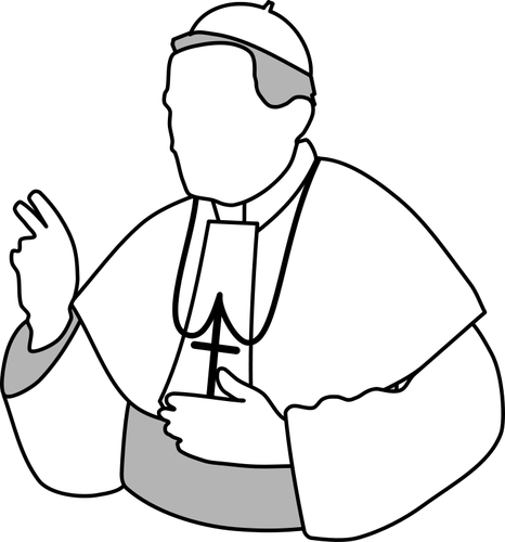 Vektorové kreslení papeže