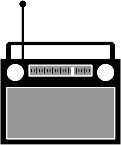 Radio-Empfänger-Vektor-ClipArt-Grafik