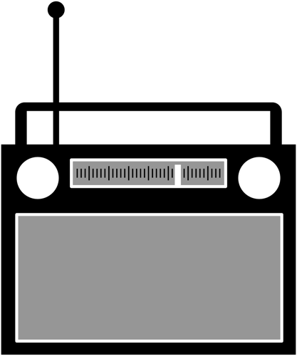 Radio mottagare vektor ClipArt