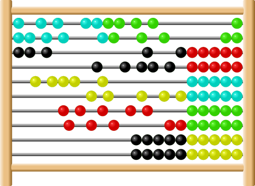 Abacus i mange farger