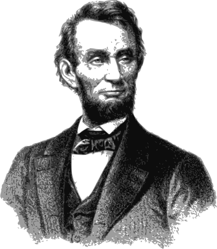 Vector afbeelding van portret van Abraham Lincoln