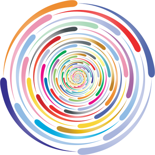 Kleurrijke prismatic cirkel