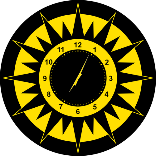 Abstrak sun clock