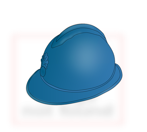 Vettore casco blu