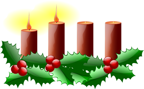 A doua duminică din advent vector imagine