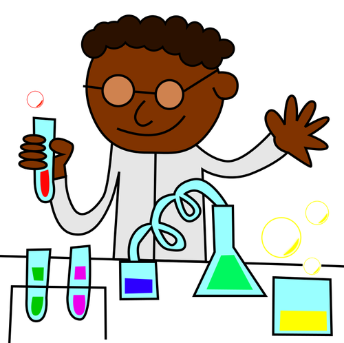 Chemik v laboratoři pracovní