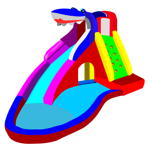 Piscine et toboggan aquatique