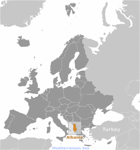 Arnavutluk yerleşim etiketi