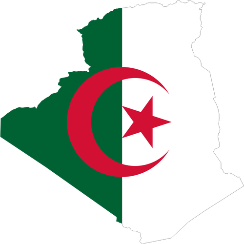 Algerian lippukartta