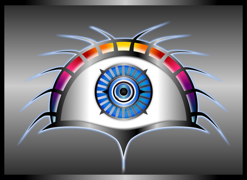 Tech Eye Vector ClipArt -kuva