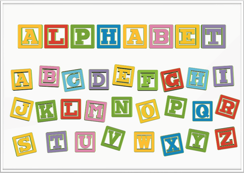 Blocs de lettre alphabet