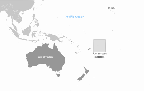 アメリカ領サモアの地図