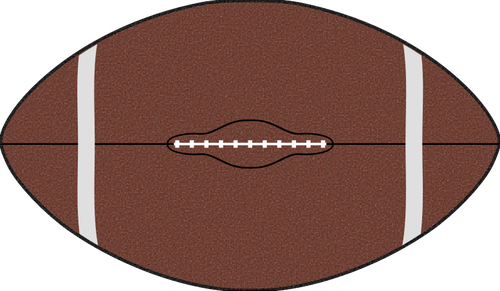 Amerikansk fotball ball vektorgrafikk utklipp