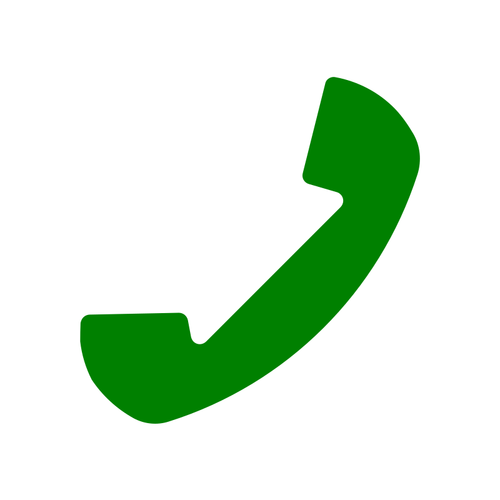 Icono de teléfono verde