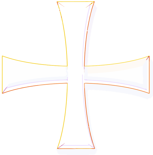 Barevný řeckého kříže vektorový obrázek