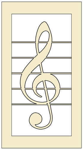 Grafica vettoriale TREBLE clef
