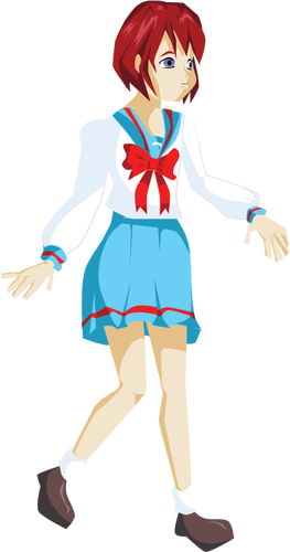 Anime स्कूल लड़की