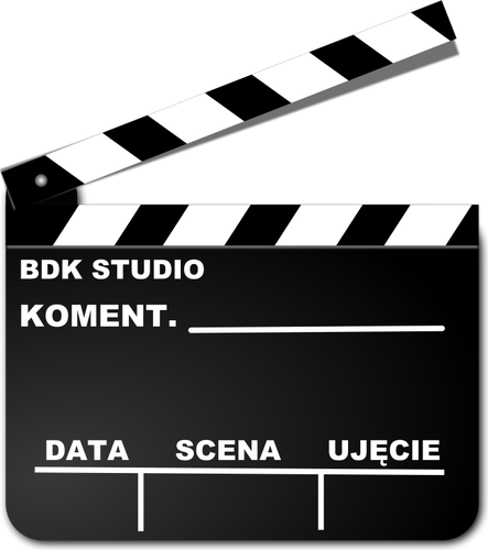 Filming clapperboard vektor image