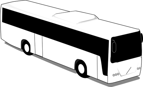 Autobus in bianco e nero